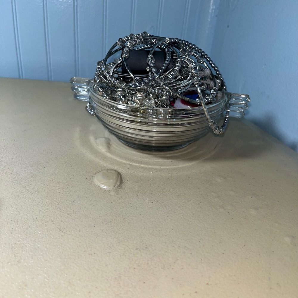Iridescent Themed Mystery Jewelry Jar 15 ounces